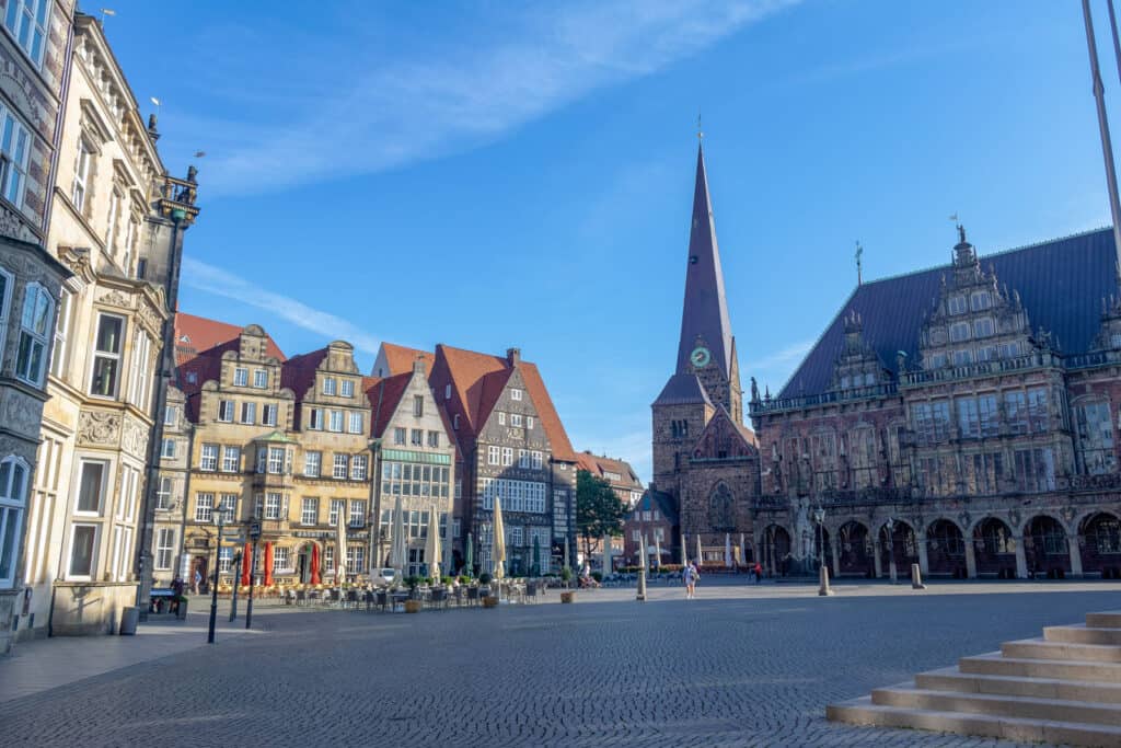 piazza cebtro storico di Brema germania