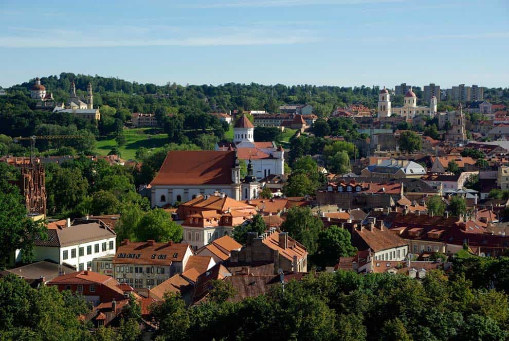 città di vilnius in lituania